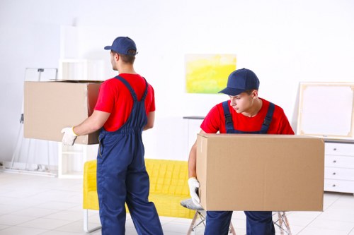 Removal team preparing a house move in Forestgate