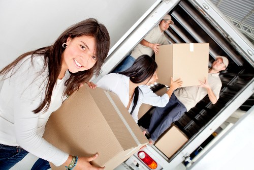Commercial man and van transport for an office or shop move in Forestgate