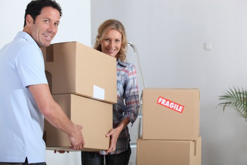 Careful packing and loading for a flat move in Forestgate